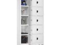 Locker de Plástico - Vestiário - 15 Usuários - Porta 396mm x 330mm- Mod. AxLxC - 2.175mm x 430mm x 990mm